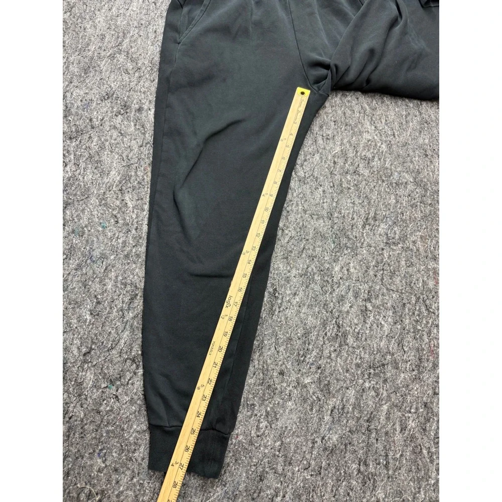 Puma Mens Fleece Lined Jogger Sweatpants Black Elastic Waist Size Medium
